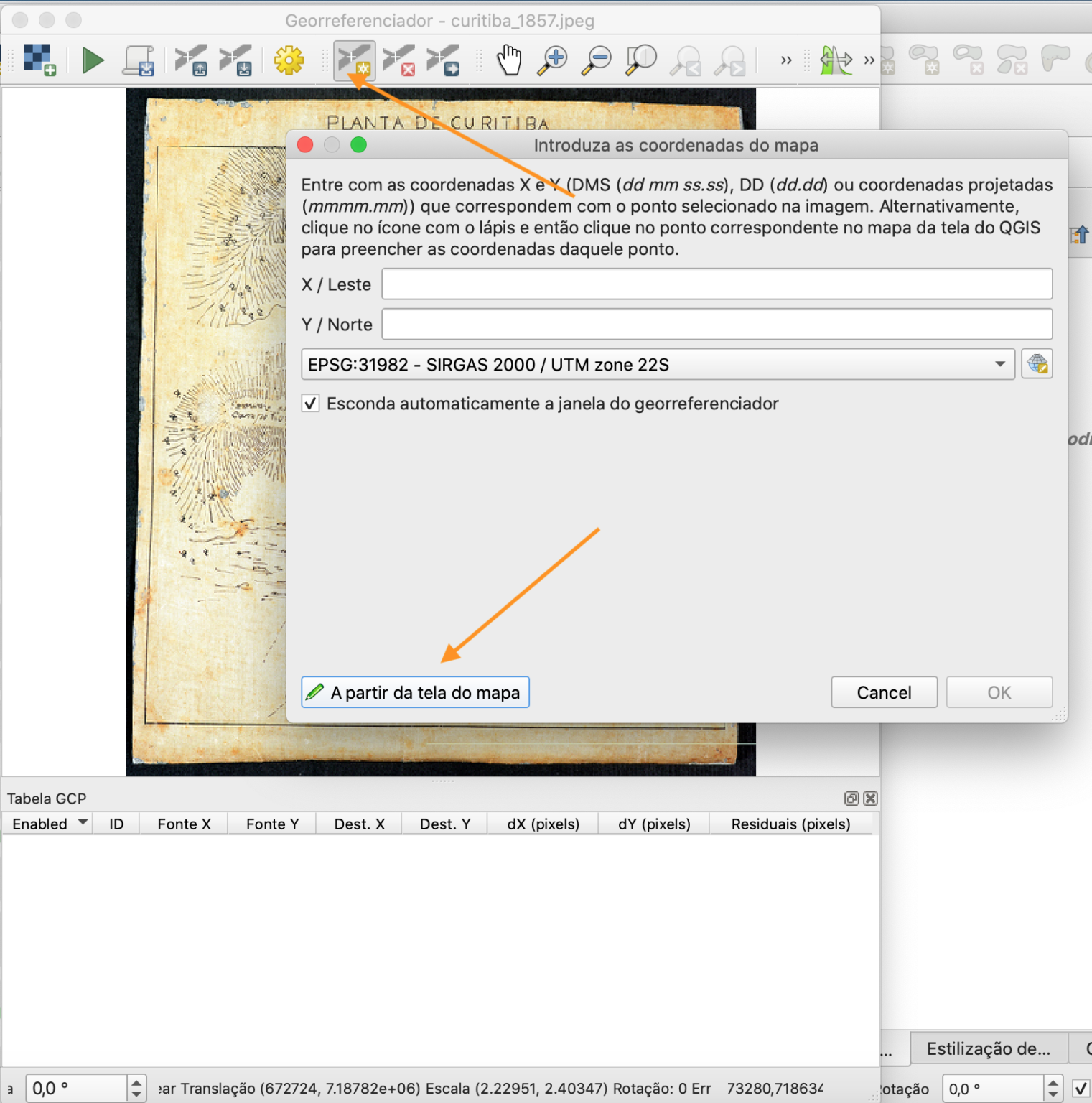 Georreferenciamento De Imagens No Qgis Qualimapas