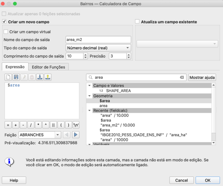 Como Preencher A Tabela De Atributos Automaticamente No Qgis 0226